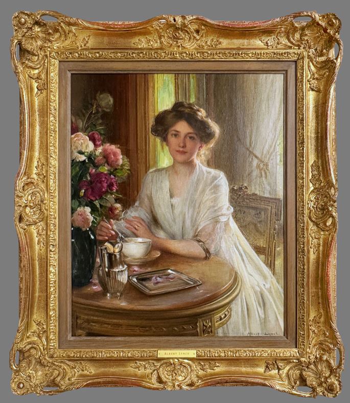 Albert Lynch - Portrait of a Lady | MasterArt